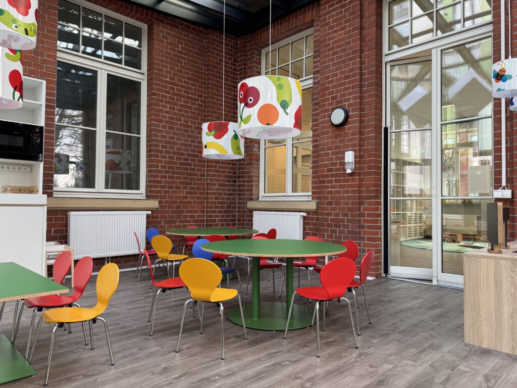 Die neue Kita Kinderzimmer am Stadtpark im Denkmalgeschützten Krankenhaus.