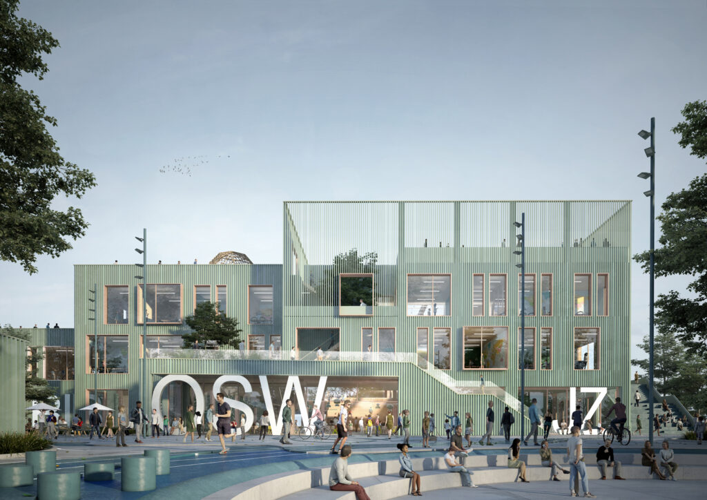 Offene Schule Waldau in Kassel | © Rendering C. F. Møller