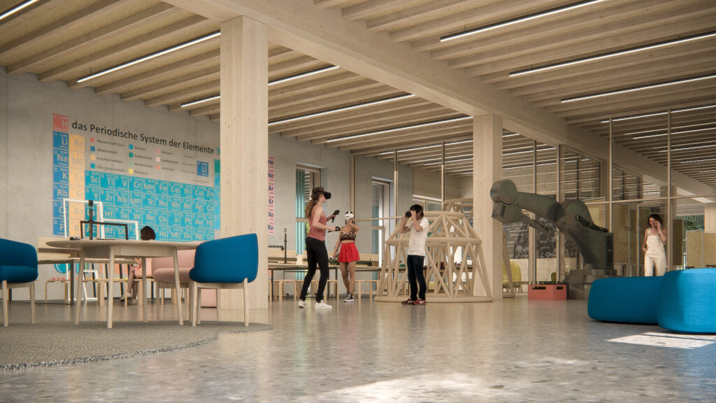 Offene Schule Waldau in Kassel | © Rendering C. F. Møller