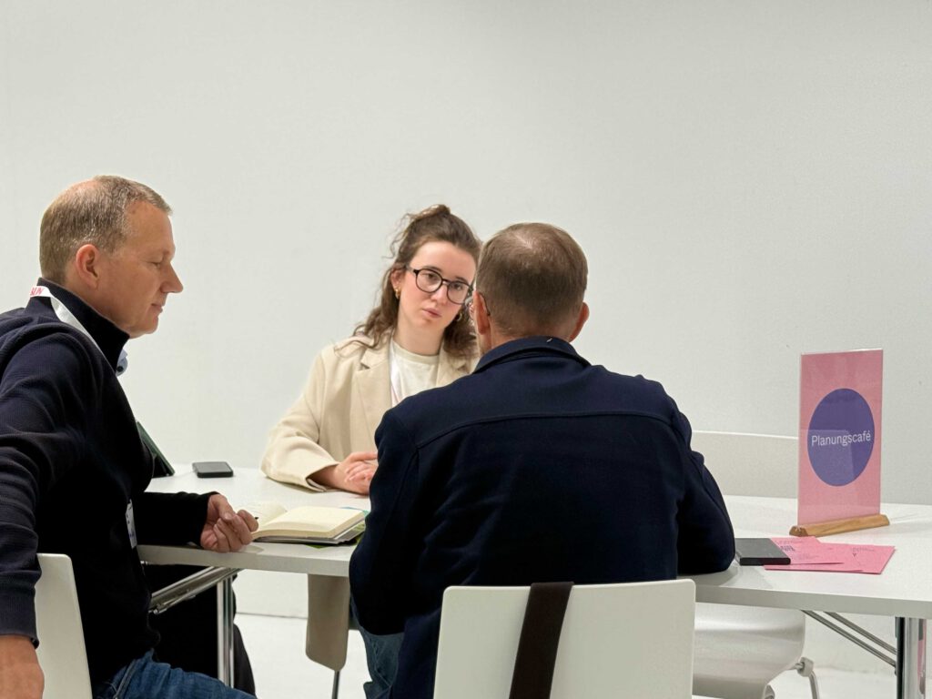Im Planungscafé hat Malin Hoppe vom Architekturbüro Bruncken Frett beraten