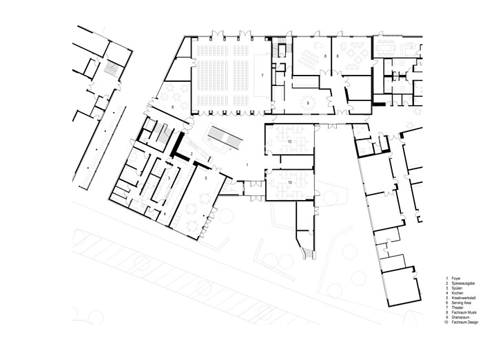 Grundriss EG ISS, © a+r Architekten