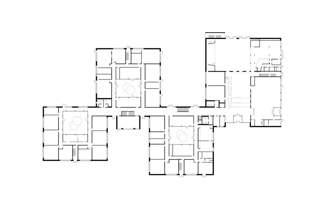 Grundriss Erdgeschoss GHGS Essen | © sehw Architektur